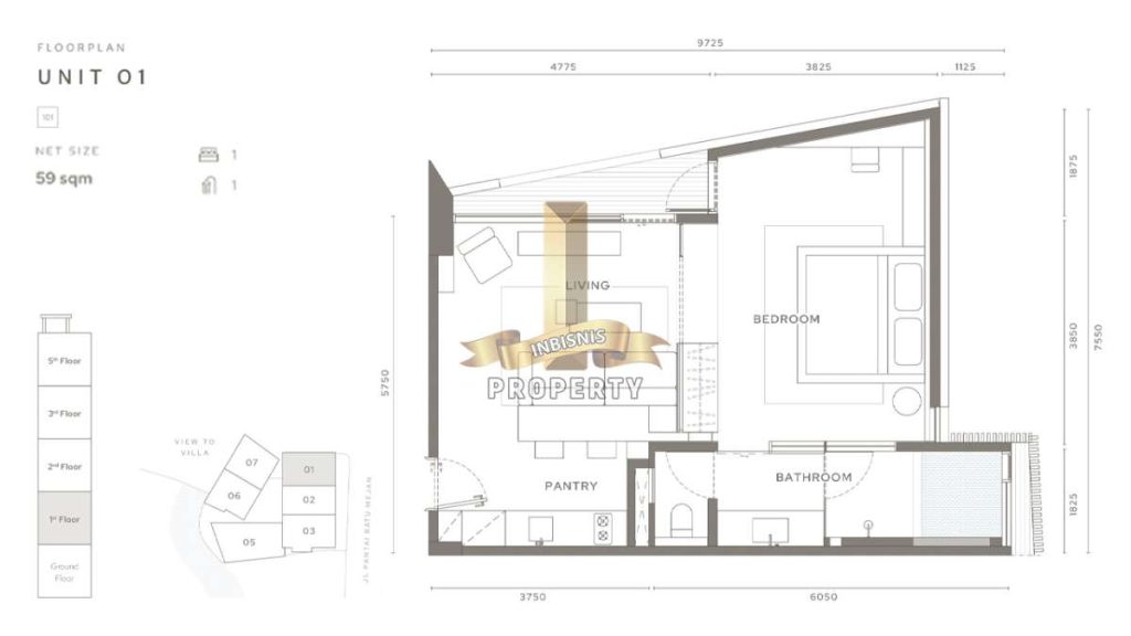 Floorplan Apartemnt Bali