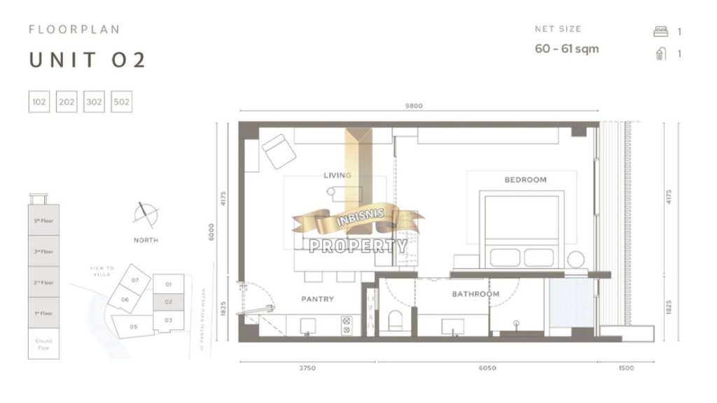 Floorplan Apartemnt Bali